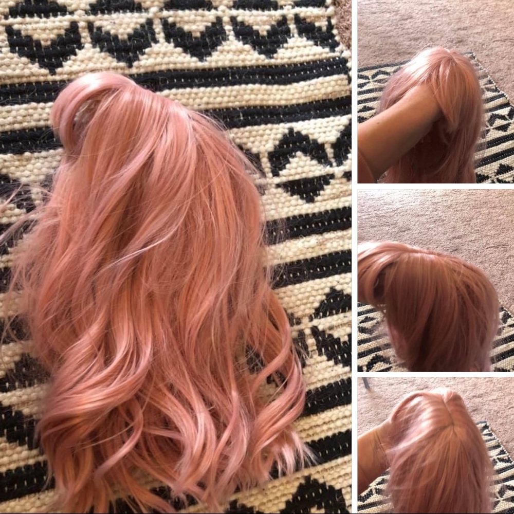 Pink wig. Worn once